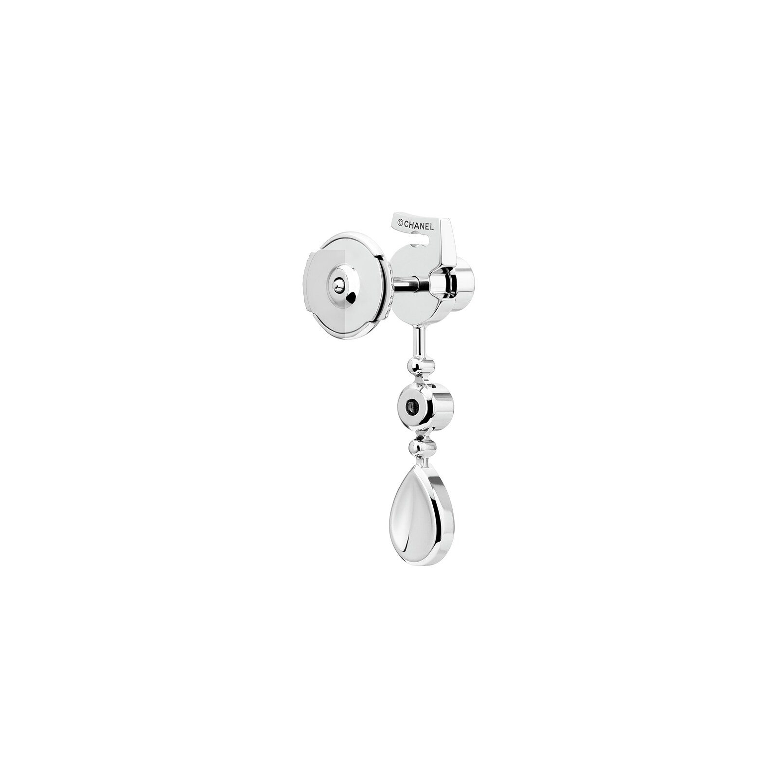 CHANEL Pearl Crystal CC Heart Drop Earrings Gold Black White 1391299 |  FASHIONPHILE